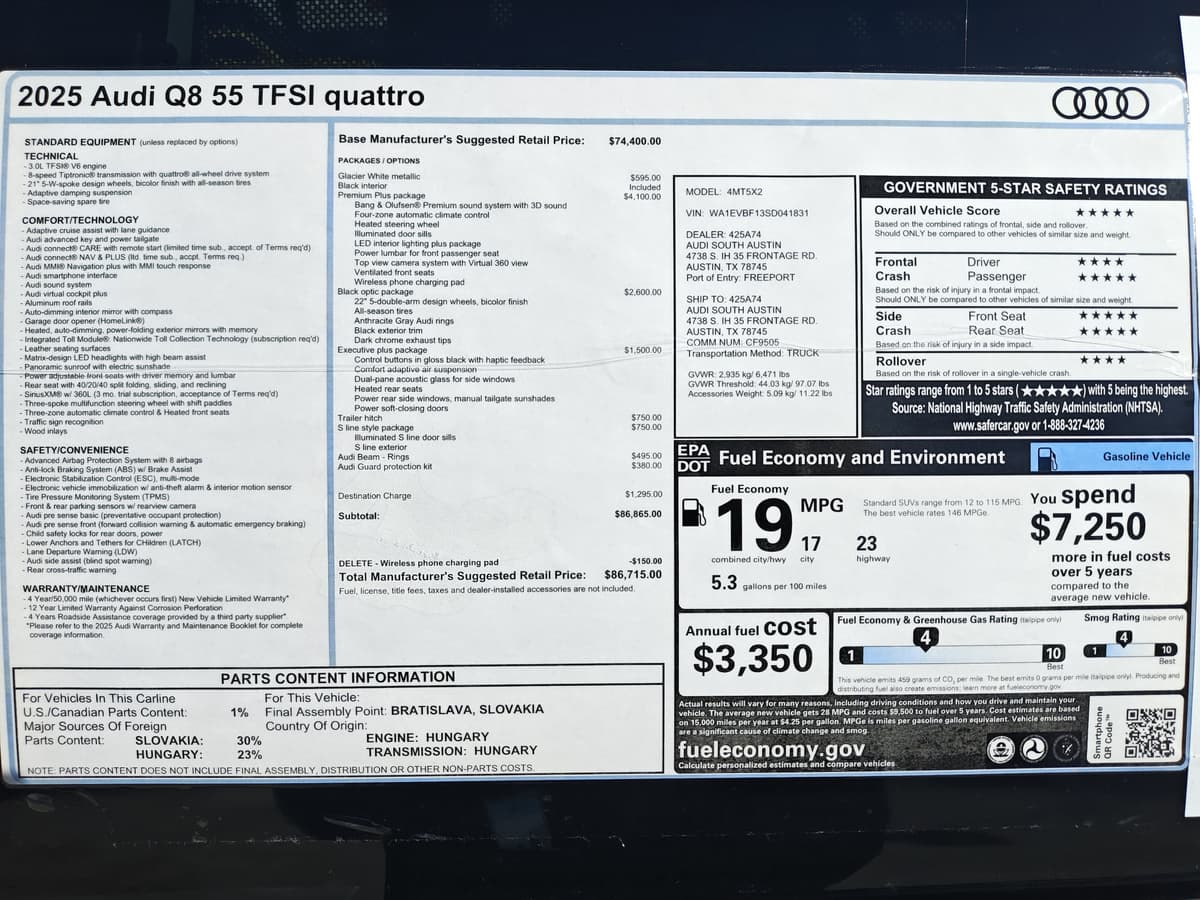 2025 Audi Q8 - Image 34