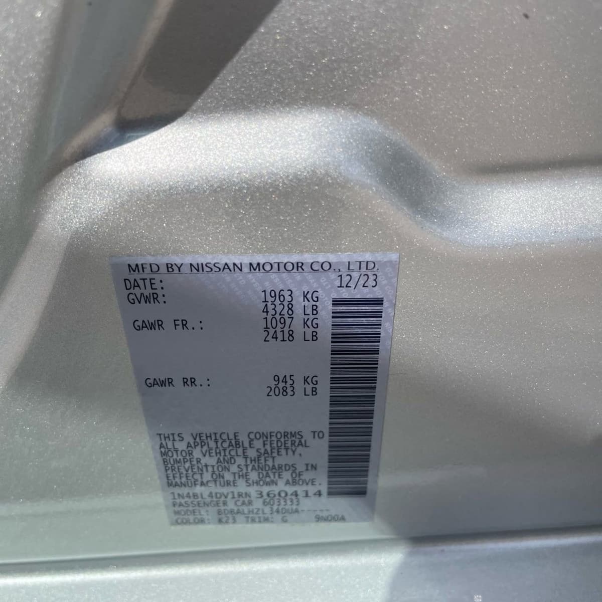 2024 Nissan Altima - Image 28