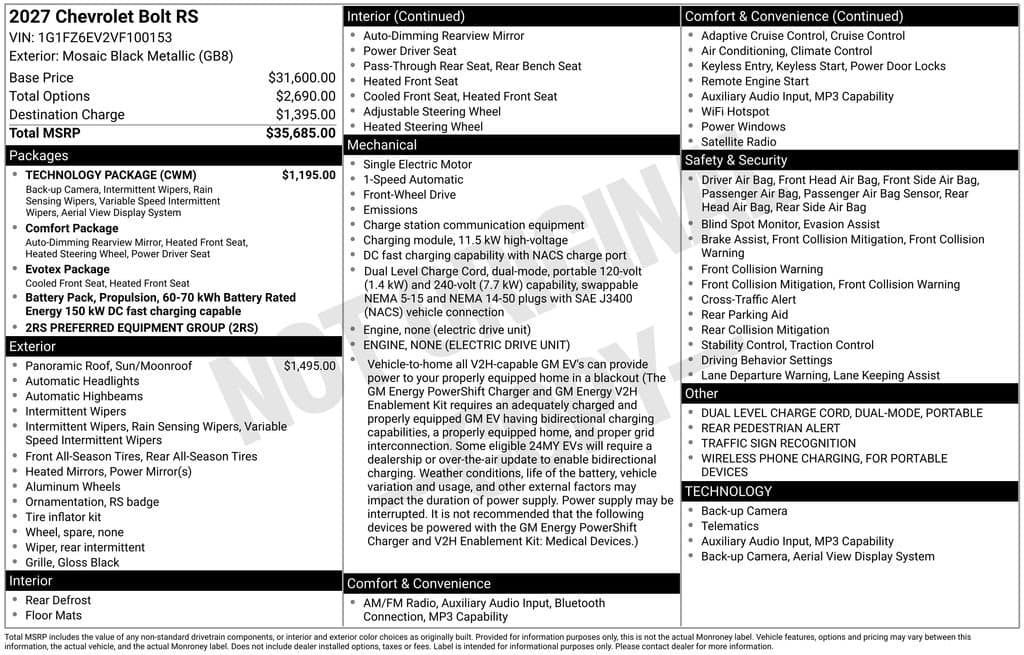 2027 Chevrolet Bolt - Image 31