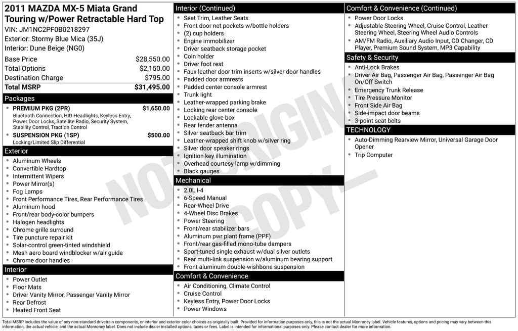 2011 Mazda MX-5 Miata - Image 2