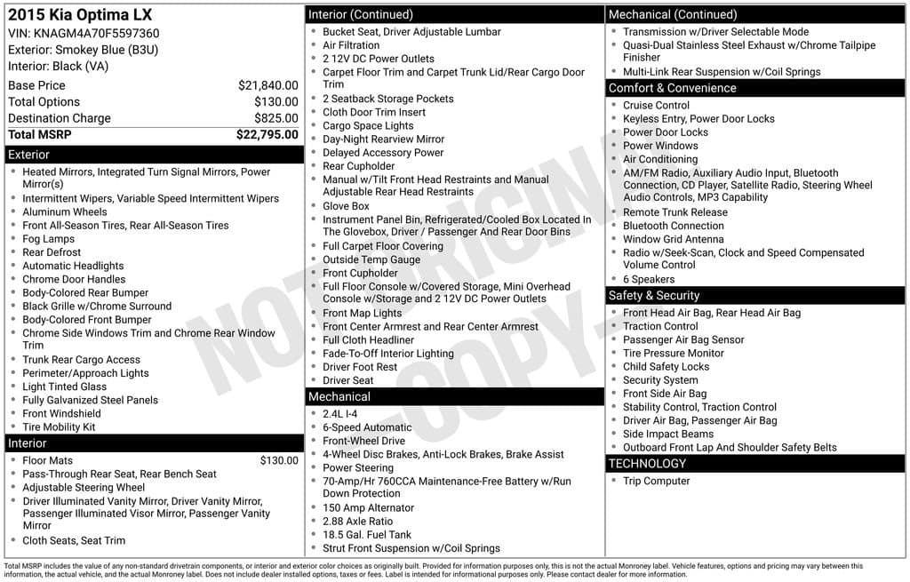 2015 Kia Optima - Image 2