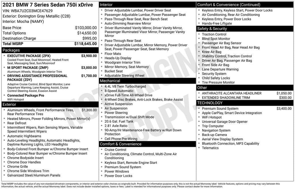 2021 BMW 7 Series - Image 2
