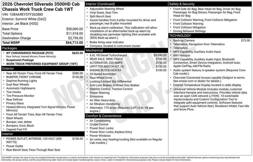 2026 Chevrolet Silverado 3500 HD Chassis Cab - Image 2