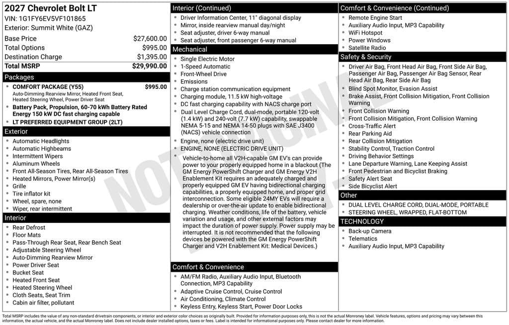 2027 Chevrolet Bolt - Image 24