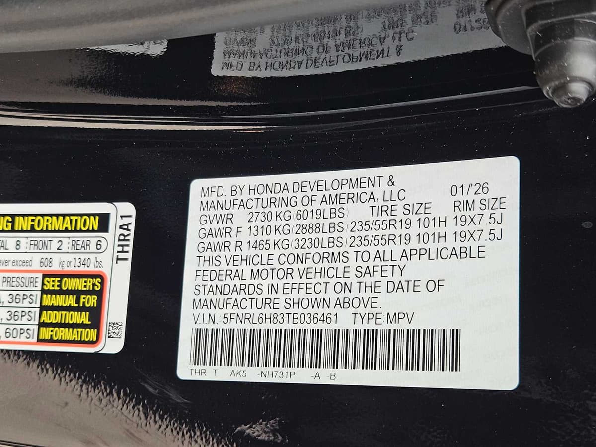 2026 Honda Odyssey - Image 28