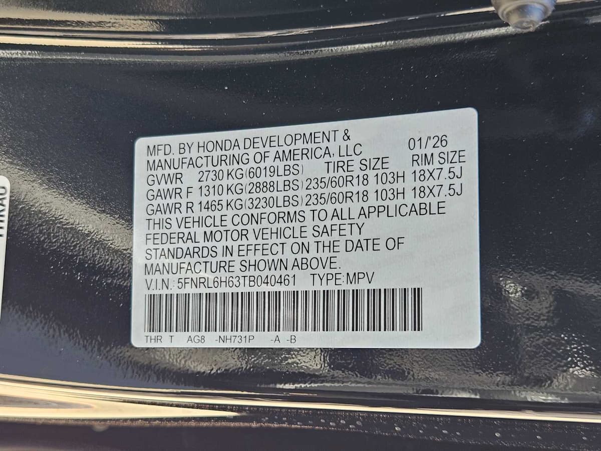 2026 Honda Odyssey - Image 28