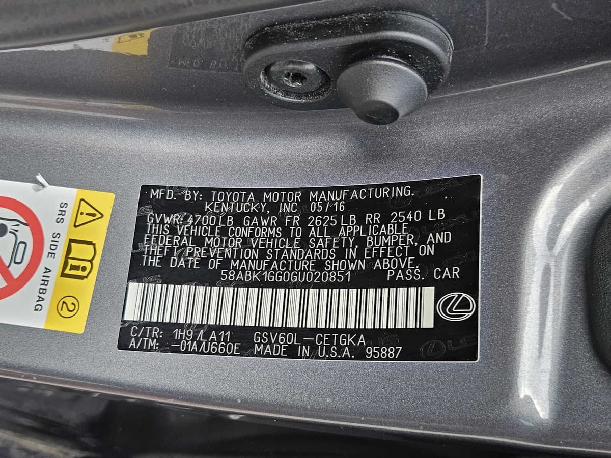 2016 LEXUS ES 350 - Image 32