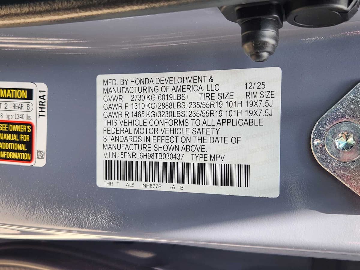 2026 Honda Odyssey - Image 35