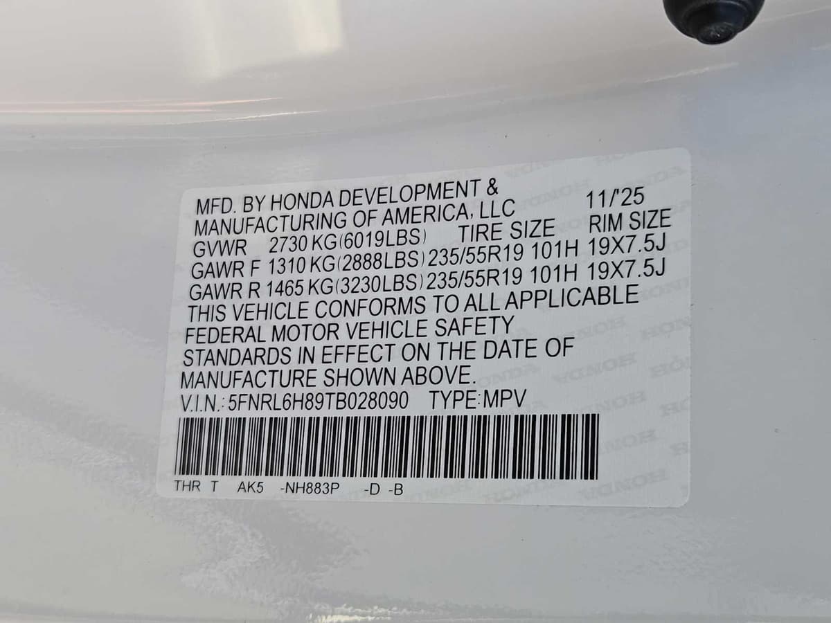 2026 Honda Odyssey - Image 35