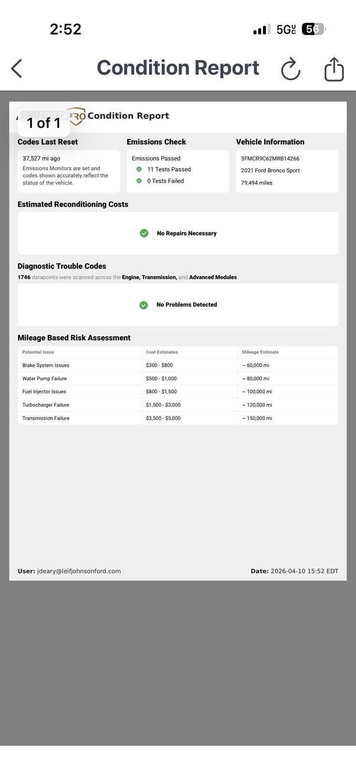 2021 Ford Bronco Sport - Image 1