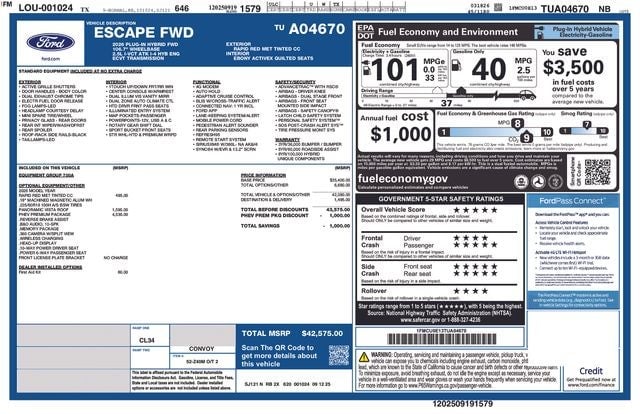 2026 Ford Escape Plug-In Hybrid