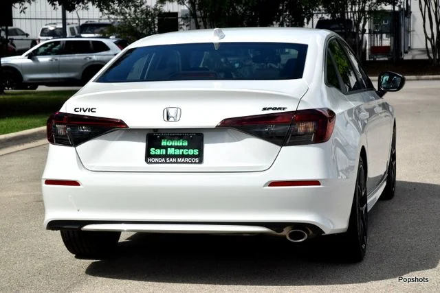 2026 Honda Civic Sedan 2WD SPORT 4D Sedan Platinum White Pearl - Image 3