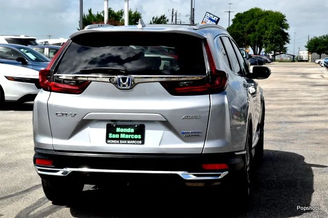 2021 Honda CR-V HYBRID TOURING 4D Sport Utility Lunar Silver Metallic - Image 2