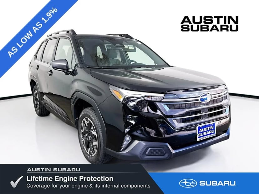 2026 Subaru Forester Premium SUV CRYSTAL BLACK SILICA - Image 1