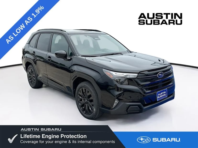 2026 Subaru Forester Sport Onyx Edition SUV CRYSTAL BLACK SILICA - Image 1
