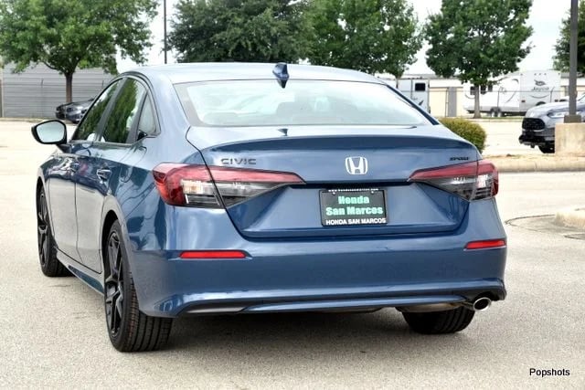 2026 Honda Civic Sedan 2WD SPORT 4D Sedan Blue Lagoon - Image 1