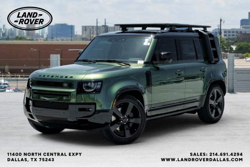 2026 Land Rover Defender 110 X-Dynamic SE 4D Sport Utility Woolstone Green Metallic - Image 1