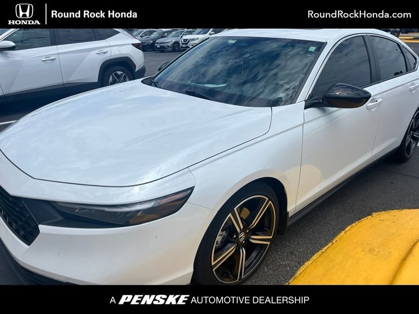 2024 Honda Accord Sedan HYBRID SPORT 4D Sedan Platinum White Pearl - Image 1