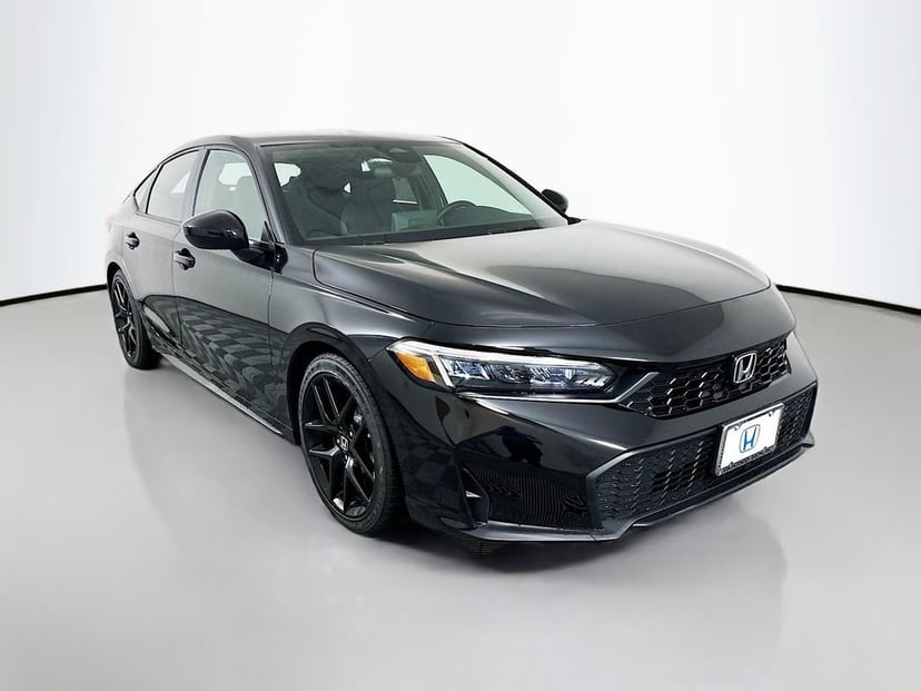 2026 Honda Civic FWD Sport 4D Hatchback Crystal Black Pearl - Image 1
