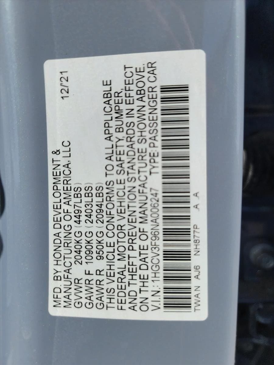 2022 Honda Accord Hybrid - Image 26