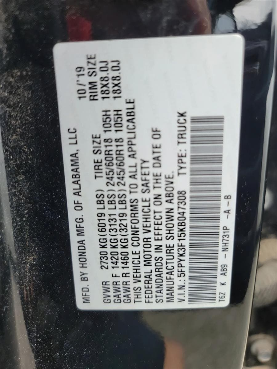 2019 Honda Ridgeline - Image 20