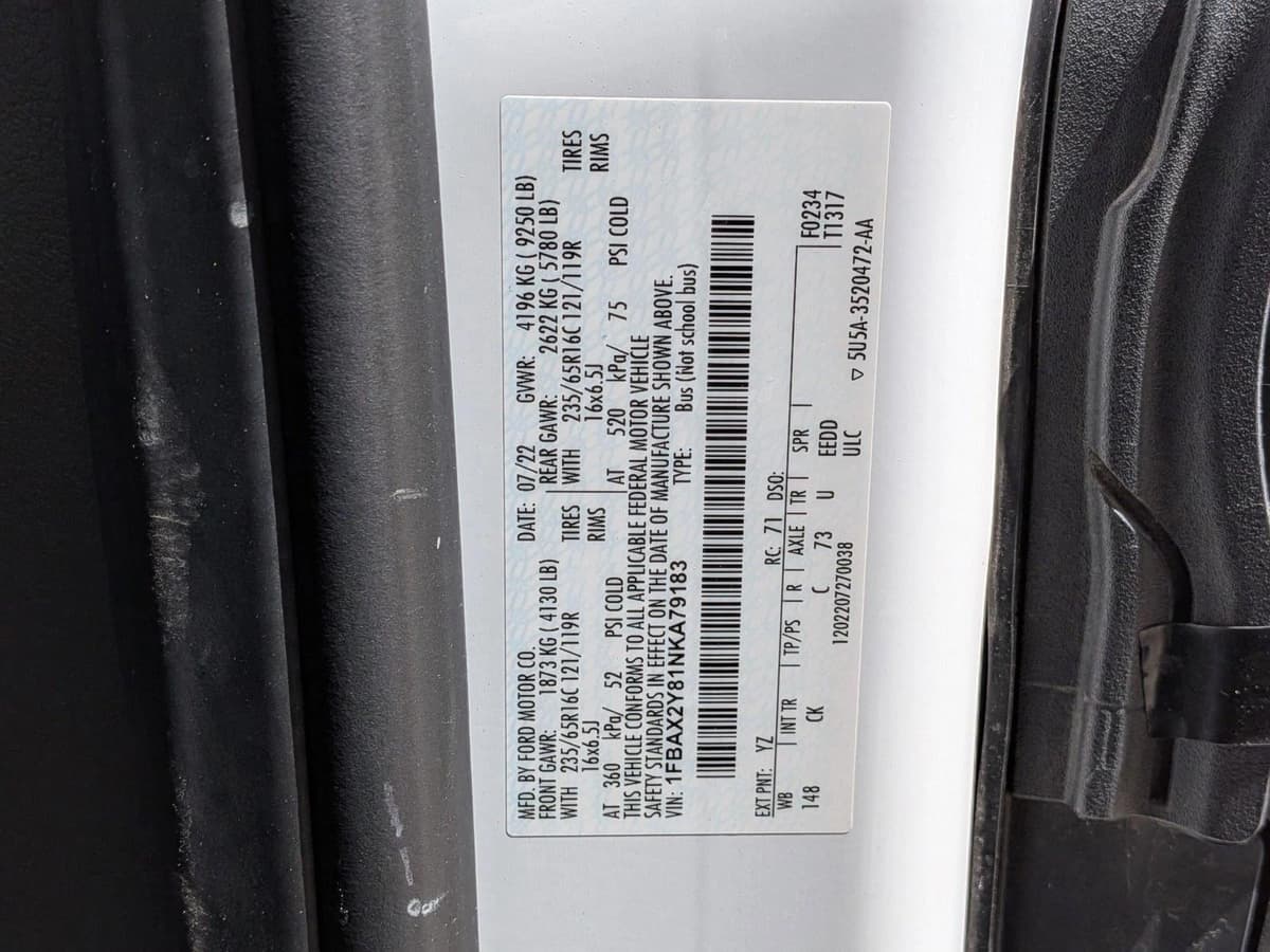 2022 Ford Transit-350 Passenger - Image 25