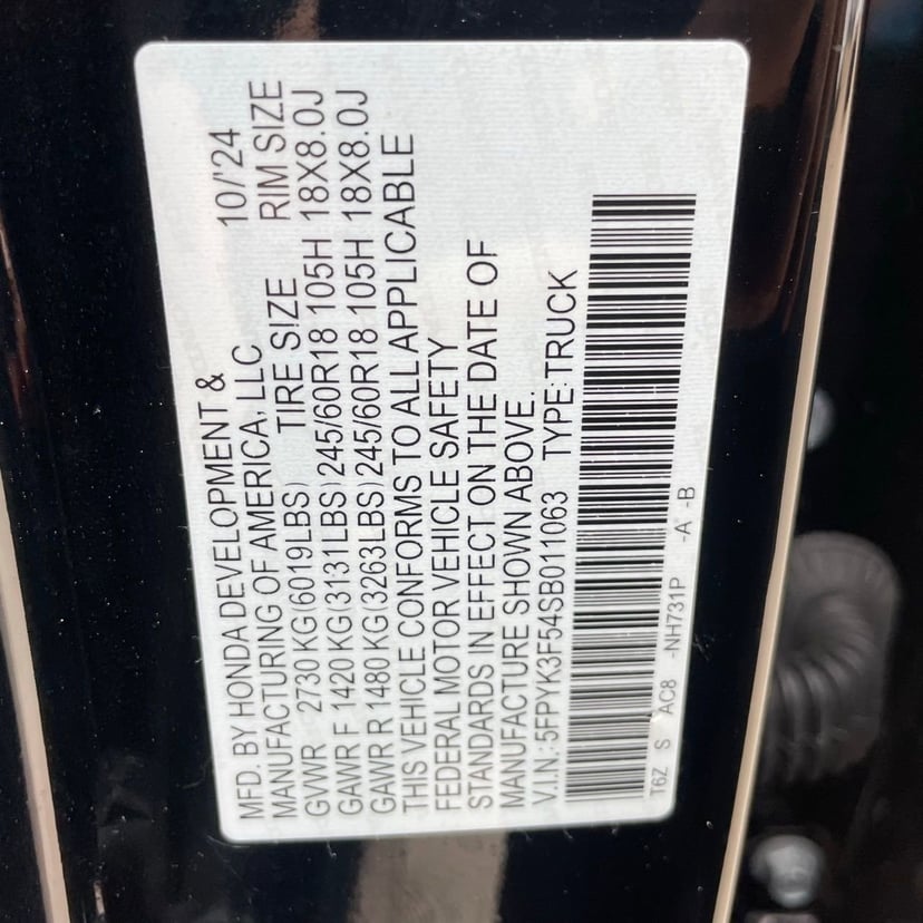 2025 Honda Ridgeline - Image 27