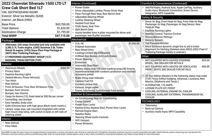 2022 Chevrolet Silverado 1500 LTD - Image 3