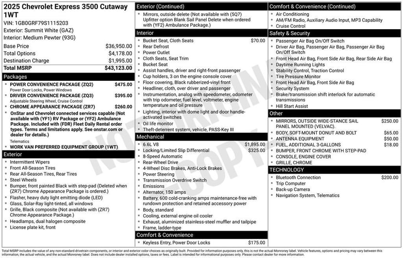 2025 Chevrolet Express Cutaway 3500 - Image 25