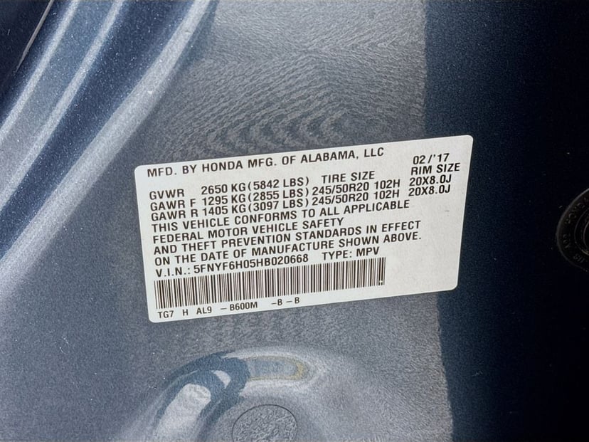 2017 Honda Pilot - Image 34