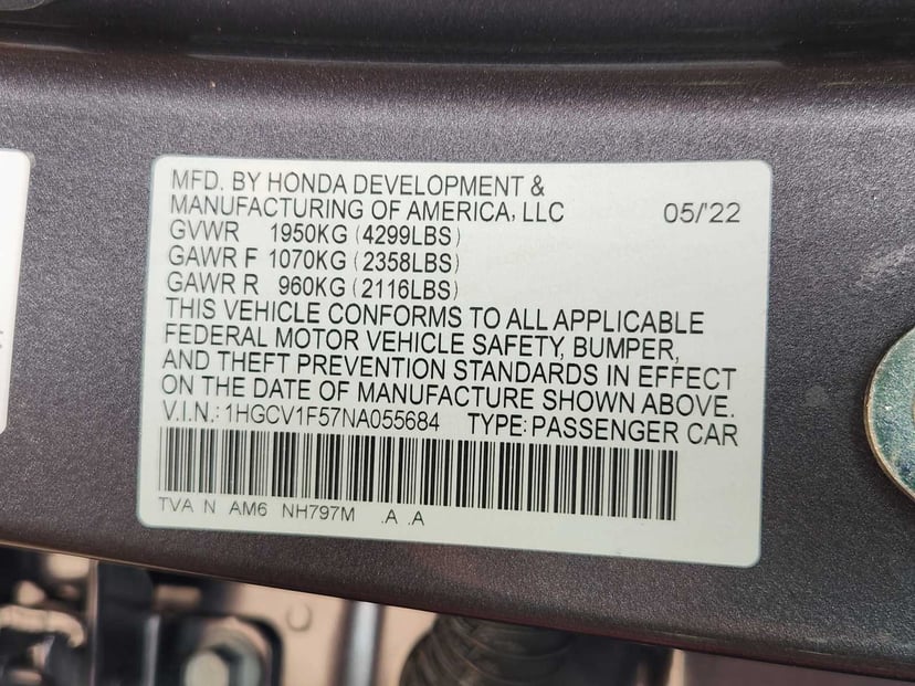 2022 Honda Accord - Image 34