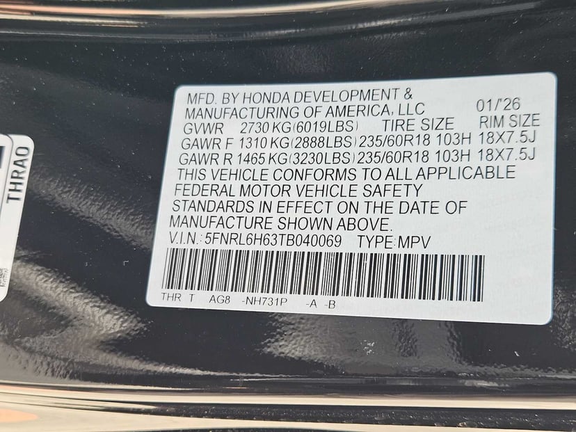 2026 Honda Odyssey - Image 26