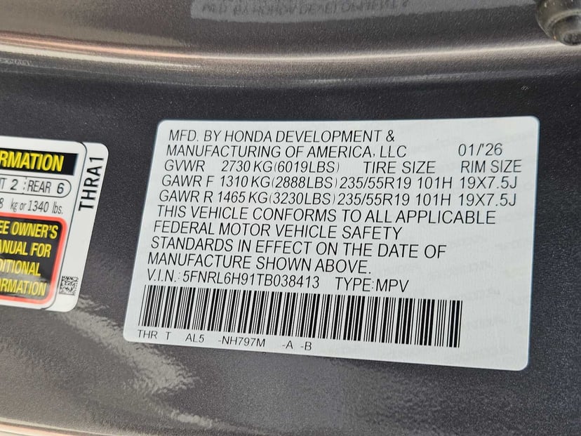 2026 Honda Odyssey - Image 28