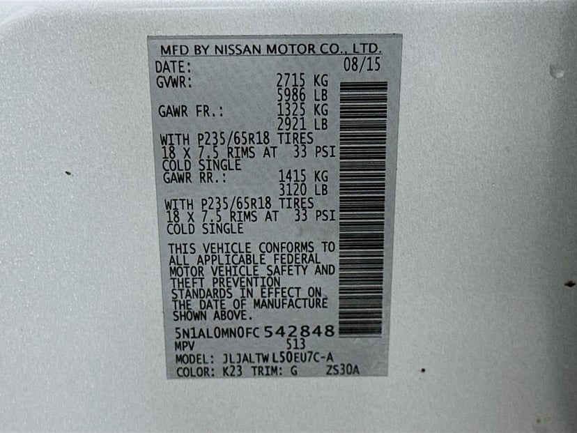 2015 INFINITI QX60 - Image 33
