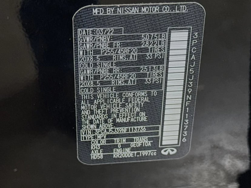 2022 INFINITI QX55 - Image 42