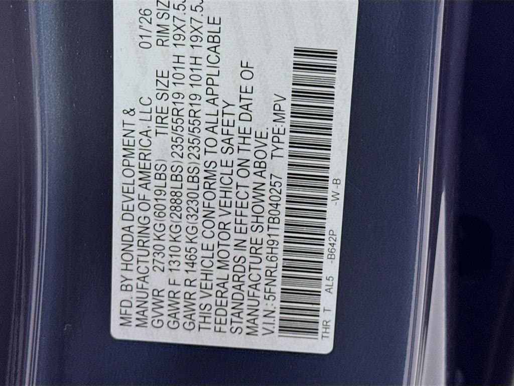 2026 HONDA Odyssey - Image 46