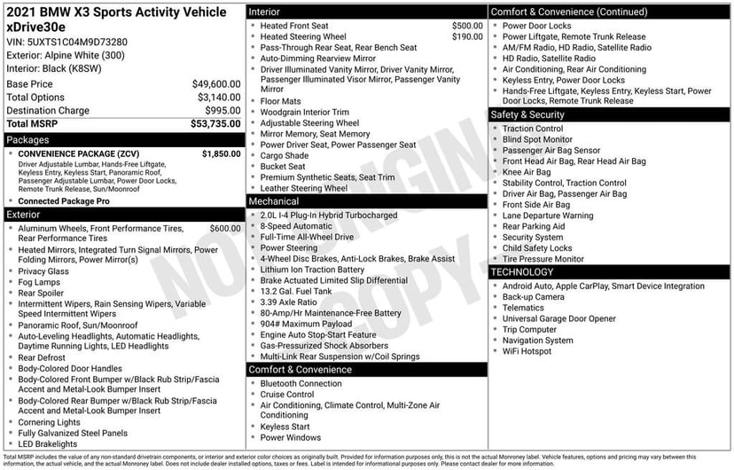 2021 BMW X3 - Image 11