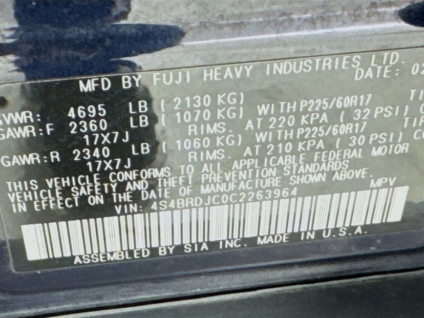 2012 Subaru Outback - Image 38