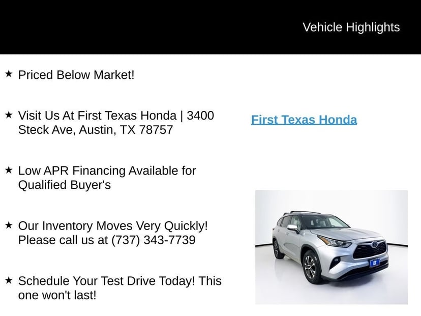 2020 Toyota Highlander - Image 9