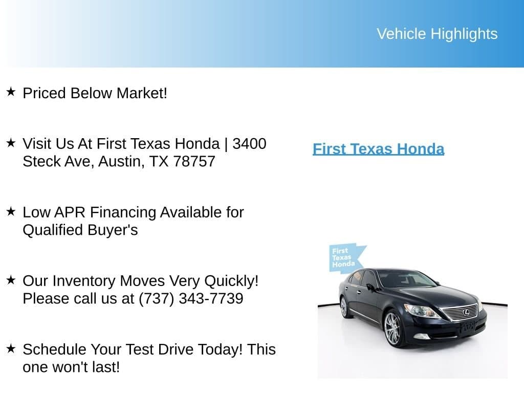 2007 LEXUS LS - Image 10