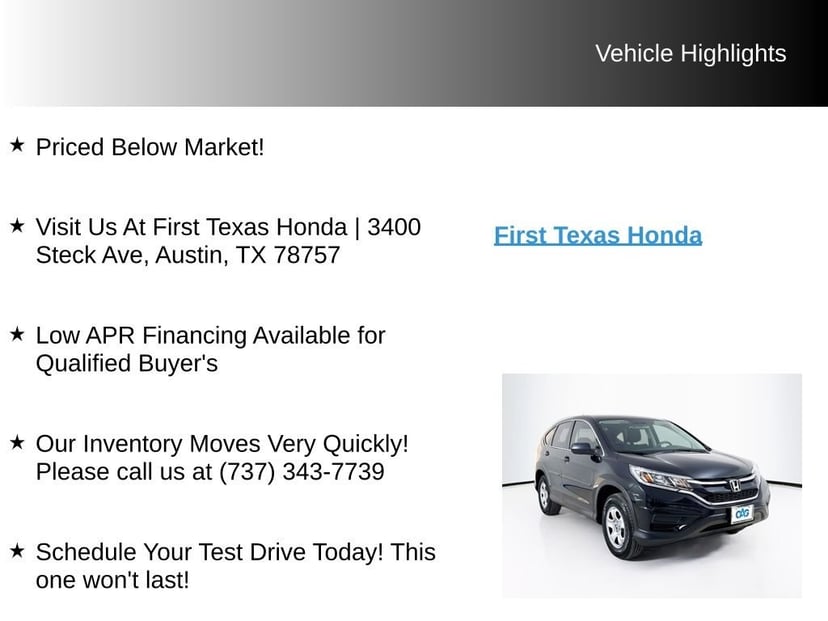 2015 Honda CR-V - Image 9