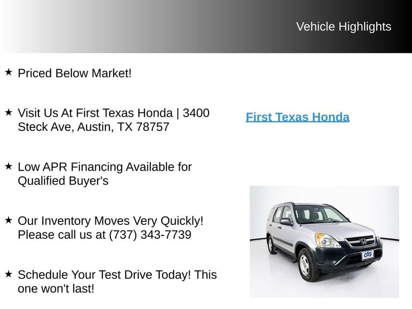 2003 Honda CR-V - Image 9