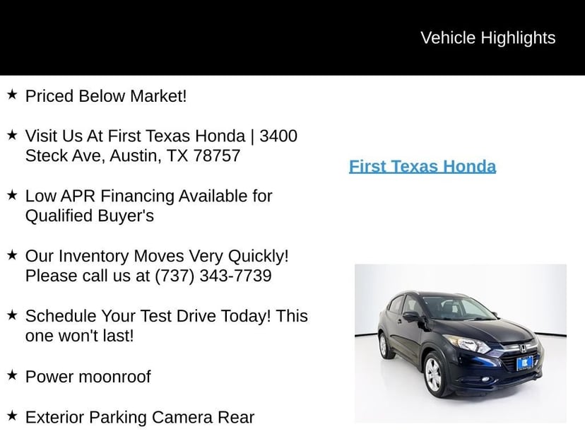 2016 Honda HR-V - Image 9
