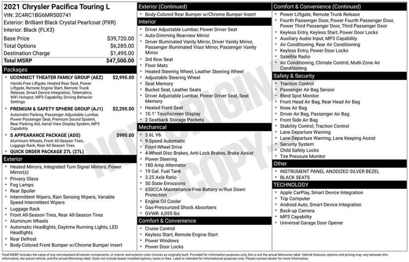 2021 Chrysler Pacifica - Image 11
