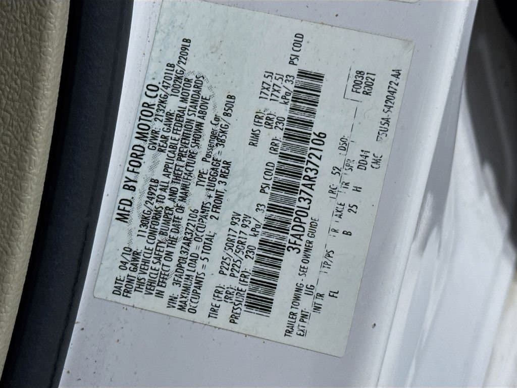 2010 FORD Fusion - Image 38