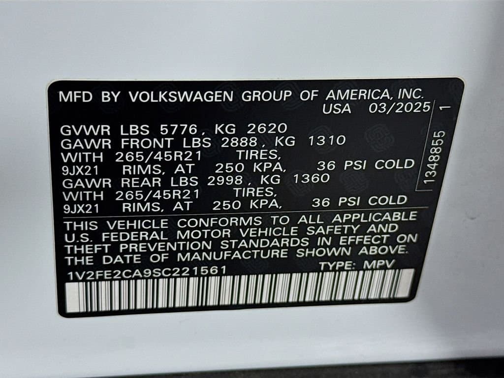 2025 VOLKSWAGEN Atlas - Image 42
