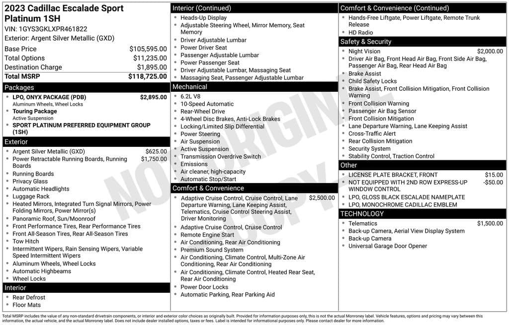 2023 CADILLAC Escalade - Image 47