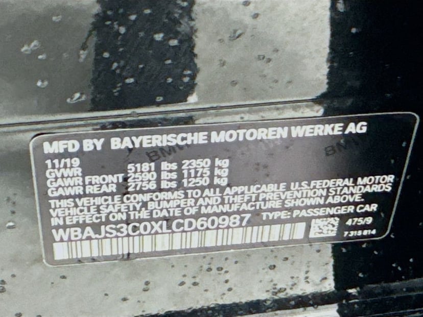 2020 BMW 5 Series - Image 43