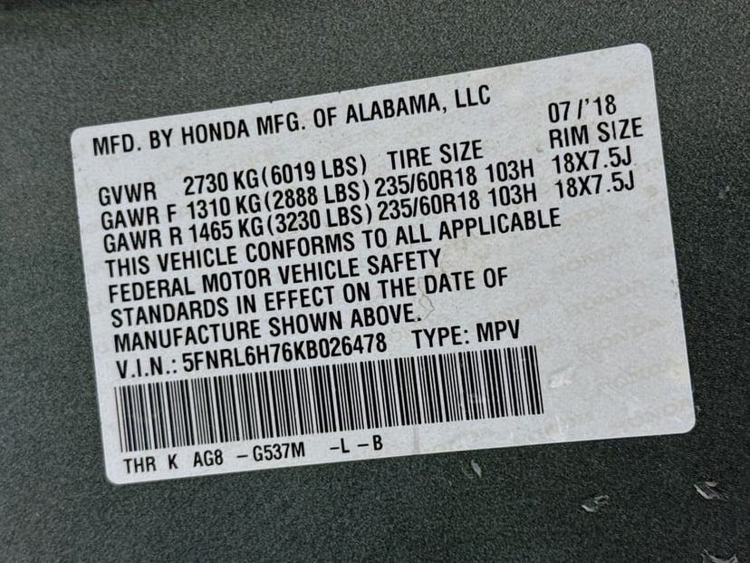 2019 Honda Odyssey - Image 41