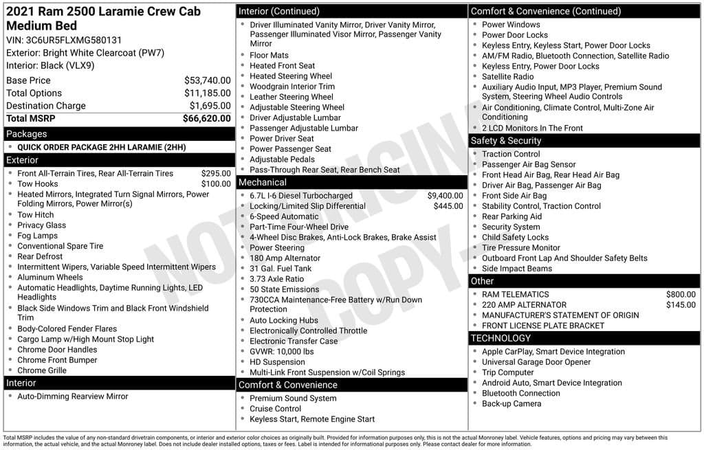 2021 RAM 2500 - Image 43